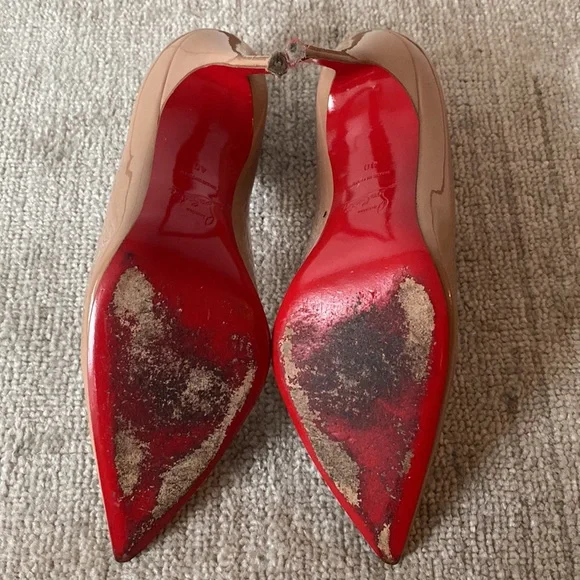 CHRISTIAN LOUBOUTAIN- KATE 100 PATENT LEATHER PUMPS - Size 40 - RETAILS $1,049 - Picture 8 of 8